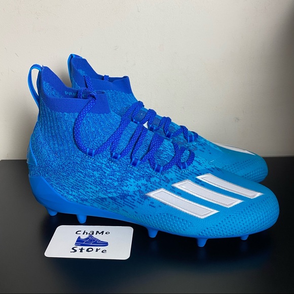 Adidas Adizero Primeknit Mens Football Cleats Blue